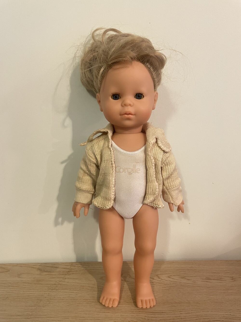 VTG Corolle A-4-2001 M10 Blonde Girl Articulating Eyes Open Close 14” Doll READ